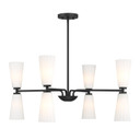 Mid. Chandeliers Glass Up by Meridian ( 446 | M100126MBK ) 