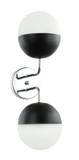 Sconces Double Glass by Maxilite ( 501 | MX 6431-2-11 Tuxedo ) 
