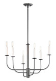 Mid. Chandeliers Candle by Maxim ( 16 | 10326BKSN Wesley ) 