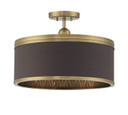 Semi-Flush Mts. Drum Shade by Metropolitan ( 29 | N7344-790 Splendour ) 