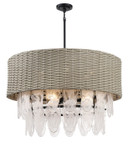 Mid. Chandeliers Drum Shade by Minka-Lavery ( 7 | 5297-66A Breakers Isle ) 