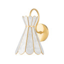 Sconces Single Glass by Mitzi ( 428 | H662101-AGB Lyra ) 
