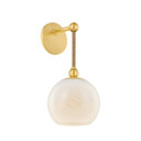 Sconces Single Glass by Mitzi ( 428 | H1040101-AGB Abbie ) 