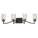 Bathroom Fixtures Four Lights by Maxim ( 16 | 21374CRBK Rigata ) 