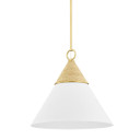 Pendants Glass Down by Mitzi ( 428 | H709701L-AGB/TWH Mica ) 