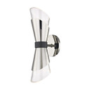 Sconces Double Glass by Mitzi ( 428 | H130102-PN/BK Angie ) 