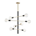 Mid. Chandeliers Glass Down by Mitzi ( 428 | H178808-AGB/BK Astrid ) 