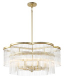 Mid. Chandeliers Glass Down by Minka-Lavery ( 7 | 5455-856 Azura ) 