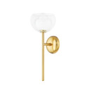 Sconces Single Glass by Mitzi ( 428 | H813101-AGB Cortney ) 