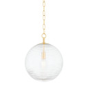 Pendants Glass Down by Mitzi ( 428 | H815701L-AGB Sara ) 