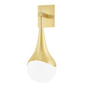 Sconces Single Glass by Mitzi ( 428 | H375101-AGB Ariana ) 