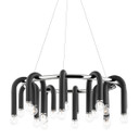 Mid. Chandeliers Glass Down by Mitzi ( 428 | H382820-PN/BK Whit ) 