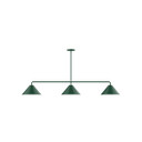 Linear/Island 3 Light Bar by Montclair Light Works ( 518 | MSN422-42 Pinnacle ) 