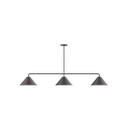 Linear/Island 3 Light Bar by Montclair Light Works ( 518 | MSN422-51 Pinnacle ) 