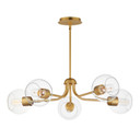 Mid. Chandeliers Glass Down by Maxim ( 16 | 21635CLNAB Knox ) 