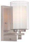 Sconces Single Glass by Minka-Lavery ( 7 | 6101-84 Parsons Studio ) 