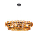 Mid. Chandeliers Glass Down by Maxim ( 16 | 21823AMGM Loren ) 