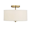 Semi-Flush Mts. Drum Shade by Meridian ( 446 | M60008NB Msemi ) 