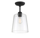 Semi-Flush Mts. Glass Down by Meridian ( 446 | M60010MBK Msemi ) 