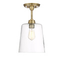 Semi-Flush Mts. Glass Down by Meridian ( 446 | M60010NB Msemi ) 