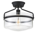 Semi-Flush Mts. Bowl Style by Meridian ( 446 | M60011MBK Msemi ) 