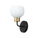 Sconces Single Glass by Maxim ( 16 | 11271SWBZSBR Coraline ) 