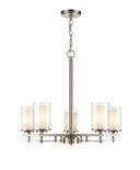 Mid. Chandeliers Glass Up by Millennium ( 59 | 5515-BN Huderson ) 