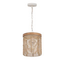 Mini Pendants Drum Shade by Maxim ( 16 | 22441NAEC Vannerie ) 