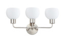 Bathroom Fixtures Three Lights by Maxim ( 16 | 11273SWSN Coraline ) 