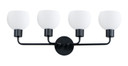Bathroom Fixtures Four Lights by Maxim ( 16 | 11274SWBK Coraline ) 