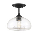 Semi-Flush Mts. Glass Down by Meridian ( 446 | M60017MBK Msemi ) 