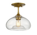 Semi-Flush Mts. Glass Down by Meridian ( 446 | M60017NB Msemi ) 