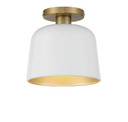 Semi-Flush Mts. Drum Shade by Meridian ( 446 | M60067WHNB ) 