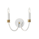 Sconces Double Candle by Maxim ( 16 | 11372WWTGL Charlton ) 