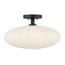 Semi-Flush Mts. Glass Down by Meridian ( 446 | M60075MBK ) 
