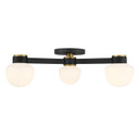 Semi-Flush Mts. Glass Down by Meridian ( 446 | M60079MBKNB ) 