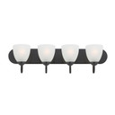 Bathroom Fixtures Four Lights by Maxim ( 16 | 11384FTBK Axis ) 