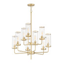 Mid. Chandeliers Glass Up by Maxim ( 16 | 11479CRSBR Crosby ) 