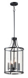 Foyer/Hall Lanterns Glass w/Frame by Maxim ( 16 | 25253CLBK Sentinel ) 