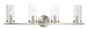 Bathroom Fixtures Four Lights by Maxim ( 16 | 25258CLSN Sentinel ) 