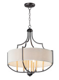 Mid. Chandeliers Drum Shade by Maxim ( 16 | 25285WLBZAB Savant ) 