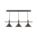 Linear/Island 3 Light Bar by Montclair Light Works ( 518 | CHR422-57-96 Raceway ) 
