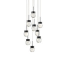 Mini Chandeliers Multi-Port/Cascade by Modern Forms ( 281 | PD-82009R-BK Double Bubble ) 