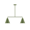 Linear/Island 2 Light Bar by Montclair Light Works ( 518 | MSG420-22 Jynx ) 