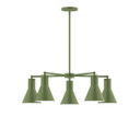 Mid. Chandeliers Glass Down by Montclair Light Works ( 518 | CHC436-22 Flare ) 