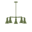 Mid. Chandeliers Glass Down by Montclair Light Works ( 518 | CHC436-22-L10 Flare ) 
