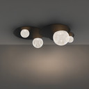 Flush Mounts Glass Down by Modern Forms ( 281 | FM-10527-BK Out Of This World ) 