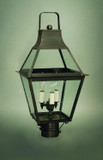 Exterior Post/Pier Head by Northeast Lantern ( 196 | 2243-DB-LT3-CLR Uxbridge ) 