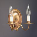 Sconces Double Candle by Northeast Lantern ( 196 | 129-AB-LT2 Sconce ) 