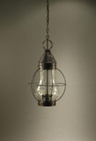 Pendants Glass Down by Northeast Lantern ( 196 | 2742-DB-LT2-CLR Bosc ) 